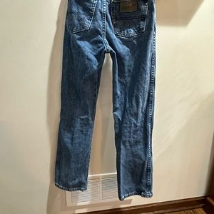 Wrangler boys size 14 Slim straight leg blue jeans with adjustable waist